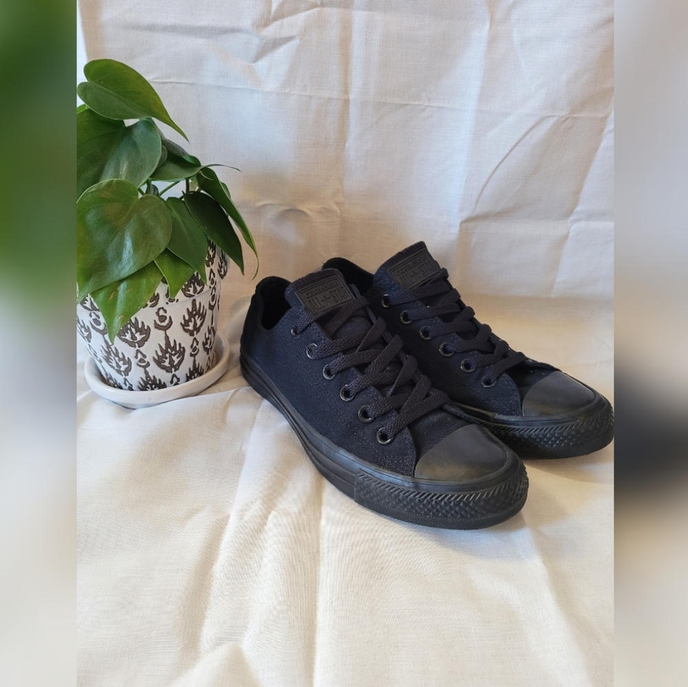 Black on Black Converse Shoes